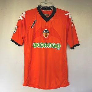 Orange Kappa Valencia FC 2010-2011 Away Shirt Sz M